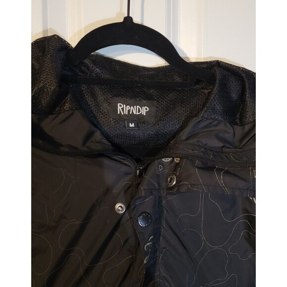 RipNDip Pullover Lord Nermal Anorak Windbreaker Hooded Black BT26L23 Men Medium - Picture 2 of 5